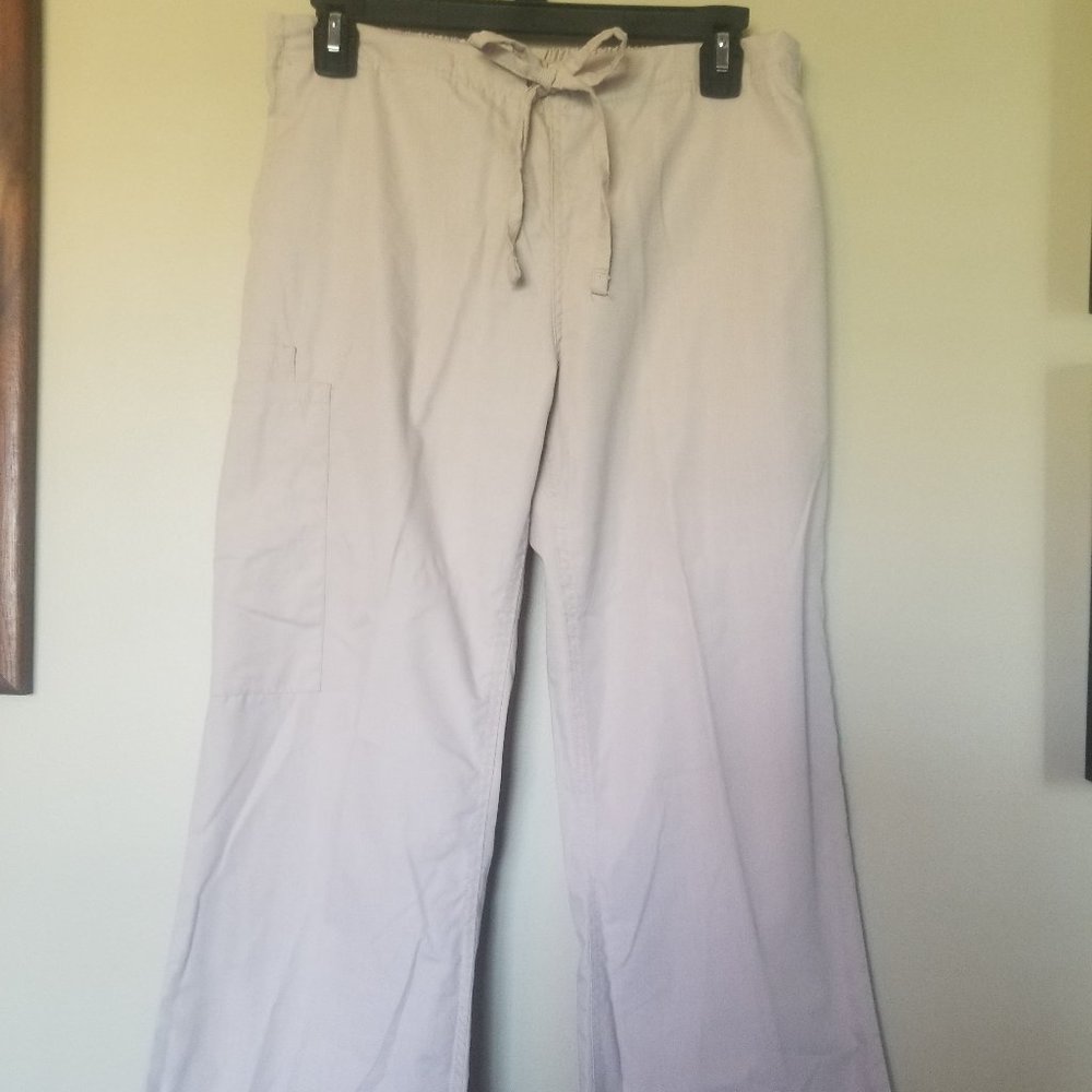 Womens Beige Scrubs Pants by Butter-Soft Scrubs by UA size XS